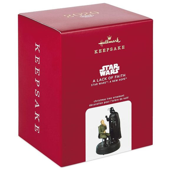 New! Star Wars Darth Vader A Lack of Faith Hallmark Keepsake Ornament + Sound - Picture 1 of 5